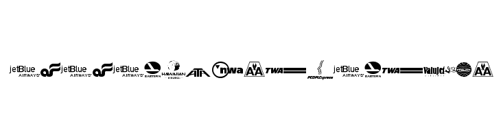 Airline Logos Past and Present  Descarca Fonturi Gratis