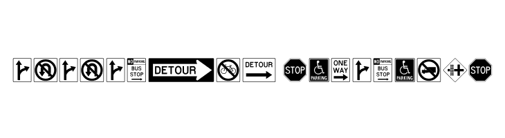 RoadSign  Descarca Fonturi Gratis