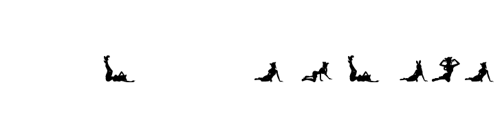 Silhouettes from Poser LT  Descarca Fonturi Gratis