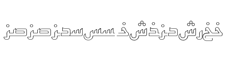 ArabicKufiOutlineSSK  Descarca Fonturi Gratis