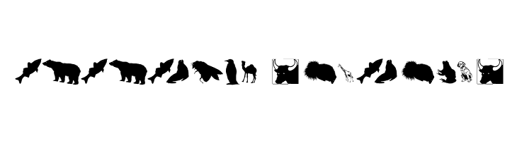 SilhouettesAnimalish  Descarca Fonturi Gratis