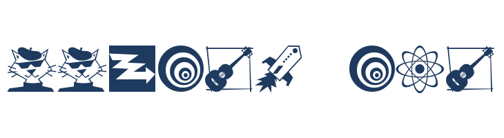 Nifty 50's Icons 1 JL font — Lorem ipsum body text preview