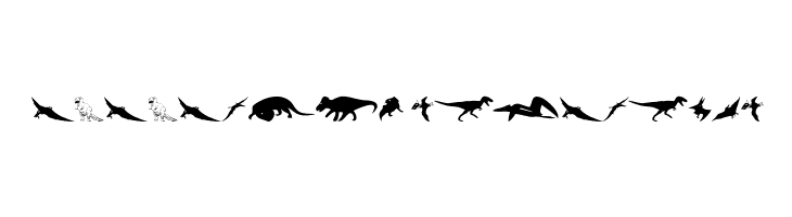 DinoSilhouettes  Descarca Fonturi Gratis