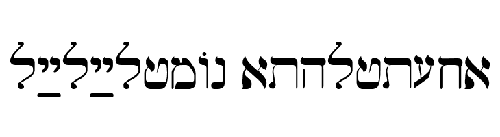 Hebrew Regular  Descarca Fonturi Gratis