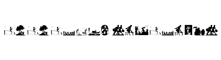 SilhouettenPeople  Descarca Fonturi Gratis