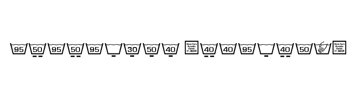 Wash Care Symbols Classic M54  Descarca Fonturi Gratis