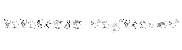Gesture Glyphs  Descarca Fonturi Gratis