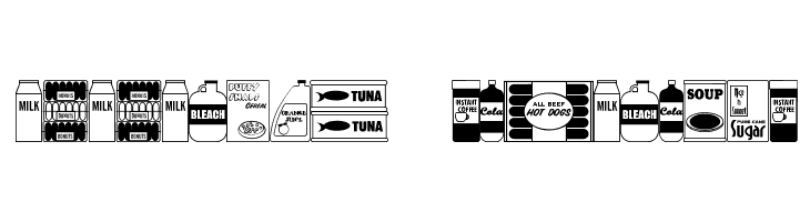 Grocery Items JL  Descarca Fonturi Gratis