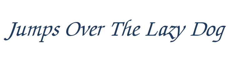 Lekhana Italic font — pangram preview