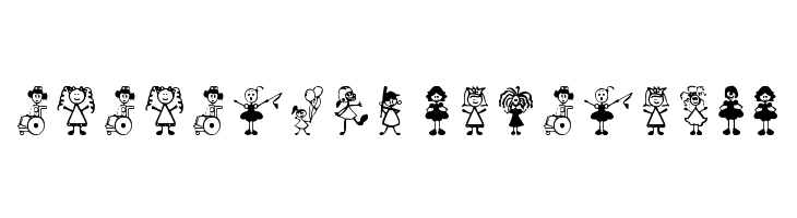 Girl Characters  Descarca Fonturi Gratis