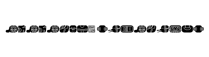 mayan glyphs fill Regular  Descarca Fonturi Gratis