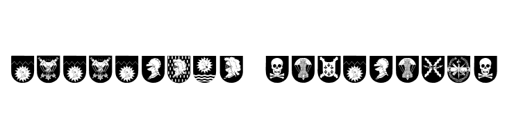 Spanish Army Shields  Descarca Fonturi Gratis