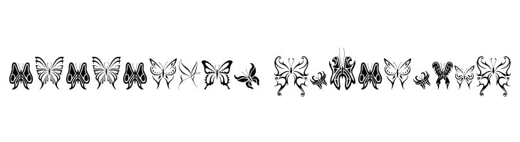 Tribal Butterflies  Descarca Fonturi Gratis