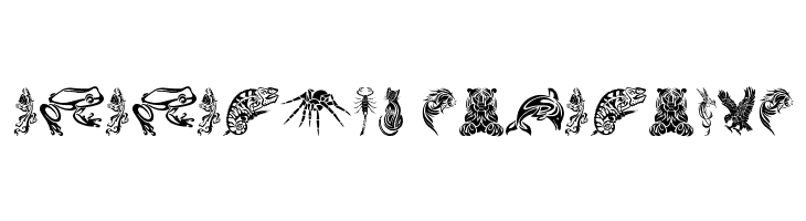 Tribal Animals Tattoo Designs  Descarca Fonturi Gratis
