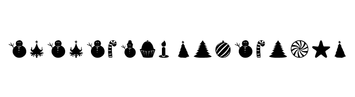 Christmas Shapes  Descarca Fonturi Gratis
