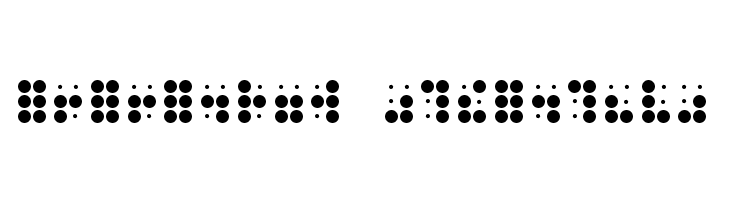 Phono Braille  Descarca Fonturi Gratis