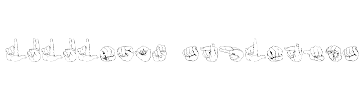 ZOE Germany Fingeralphabet Regular  Descarca Fonturi Gratis