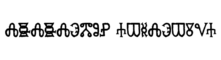 Glagolitic AOE  Descarca Fonturi Gratis