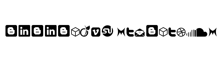 Social Icon by BRIANQC  Descarca Fonturi Gratis