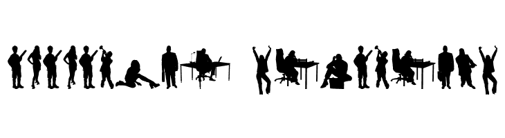 Human Silhouettes Free Two  Descarca Fonturi Gratis