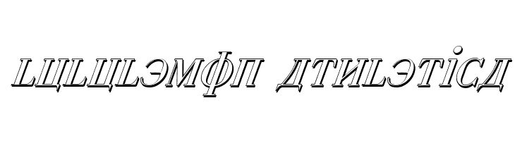 Cyberia Shadow Italic  Descarca Fonturi Gratis