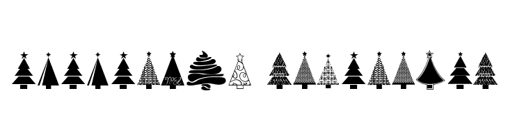 KG Christmas Trees  Descarca Fonturi Gratis