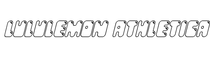 Bubble Butt Outline Italic  Descarca Fonturi Gratis