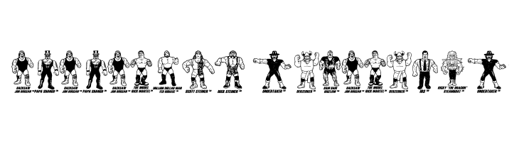 Retro Hasbro WWF Figures  Descarca Fonturi Gratis