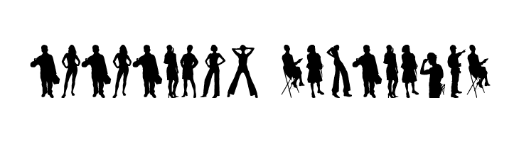 Human Silhouettes Free  Descarca Fonturi Gratis
