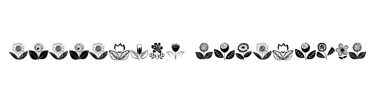 DoodleDings 2 RetroFlowers  Descarca Fonturi Gratis