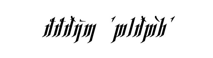Rhesimol Italic  Descarca Fonturi Gratis