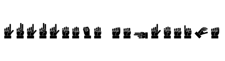 Dissaramas CRU Fingerspelling  Descarca Fonturi Gratis
