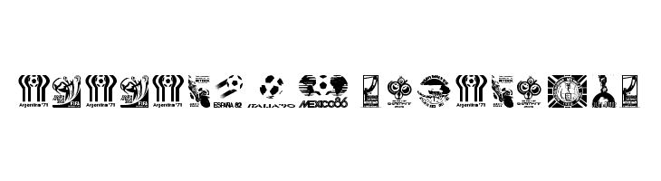 World Cup logos  Descarca Fonturi Gratis