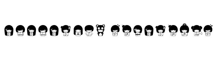 Kokeshi Kawaii  Descarca Fonturi Gratis
