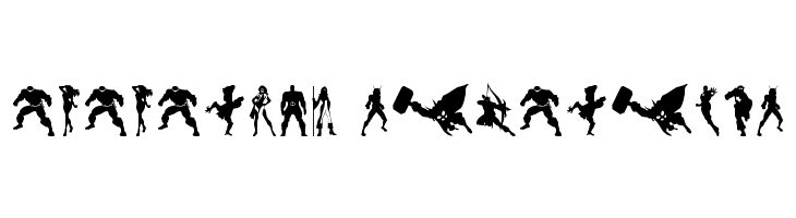 Heroes Assemble Dingbats Regular  Descarca Fonturi Gratis
