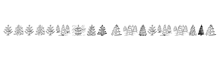 Fun Christmas Trees  Descarca Fonturi Gratis