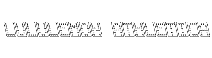 Domino normal kursiv omrids  Descarca Fonturi Gratis