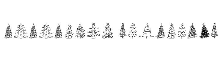 Christmas Trees Celebration  Descarca Fonturi Gratis