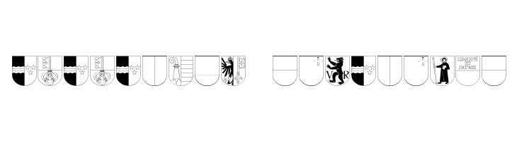 Kantonswappen CHFL  Descarca Fonturi Gratis