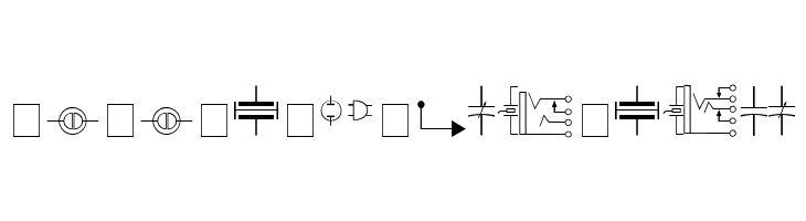 Carr Electronic Dingbats  Descarca Fonturi Gratis
