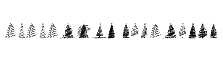 Merry Christmas Trees  Descarca Fonturi Gratis