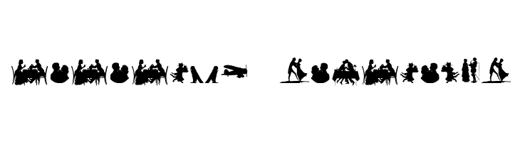 Mixed Silhouettes Free  Descarca Fonturi Gratis
