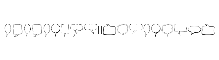 Alin Speech Bubbles  Descarca Fonturi Gratis