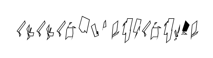 Siberia Narrow Outline Oblique  Descarca Fonturi Gratis