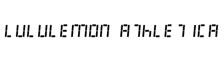 LED Digital 7 Italic  Descarca Fonturi Gratis