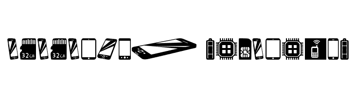 Smartphone Icons  Descarca Fonturi Gratis