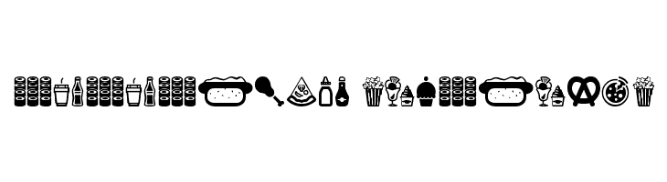 Fast Food Icons  Descarca Fonturi Gratis