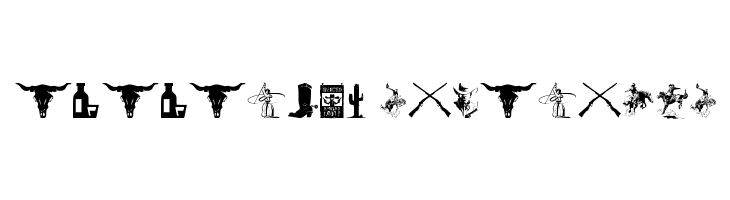 Wild West Icons  Descarca Fonturi Gratis