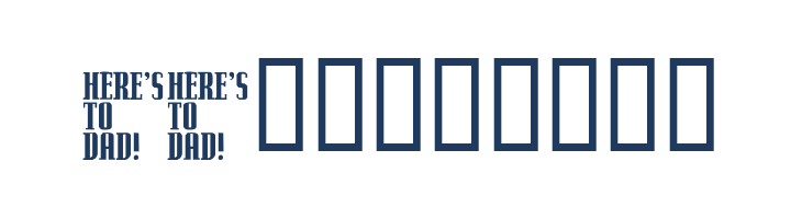 KR Father's Day Dings font — Lorem ipsum body text preview