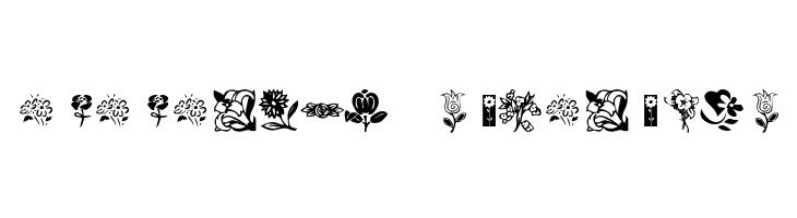 KR Kat's Flowers  Descarca Fonturi Gratis